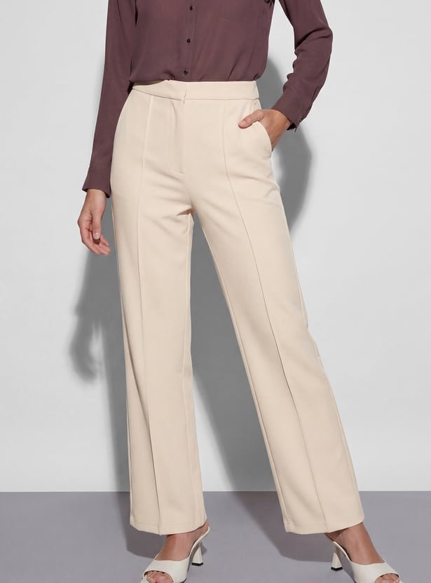 CODE CLASSIC Knit Flat Front Trousers - Image 4