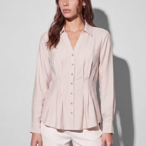CODE Pintuck Detailed Shirt