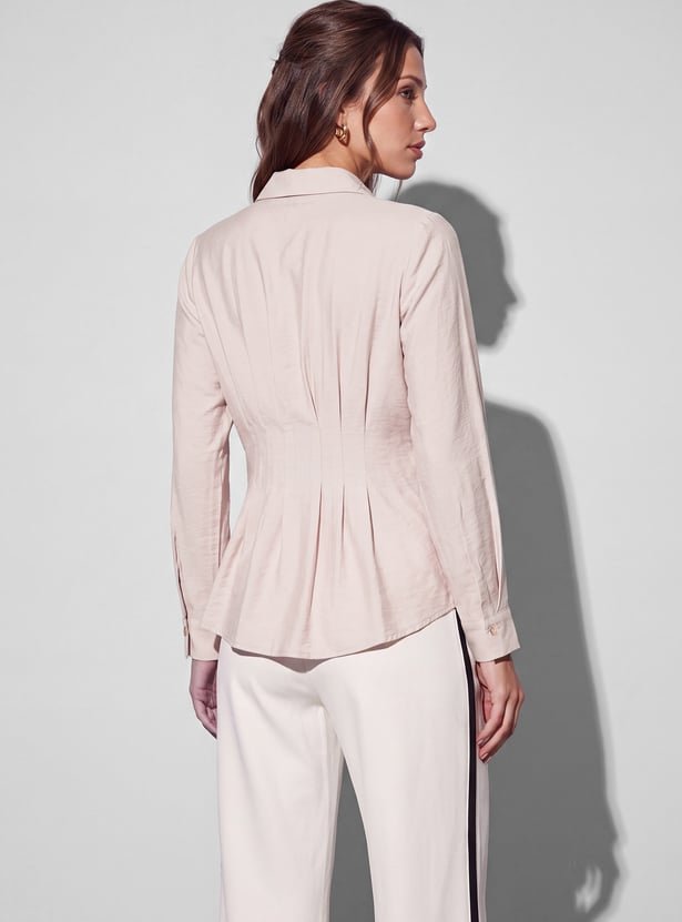 CODE Pintuck Detailed Shirt - Image 2
